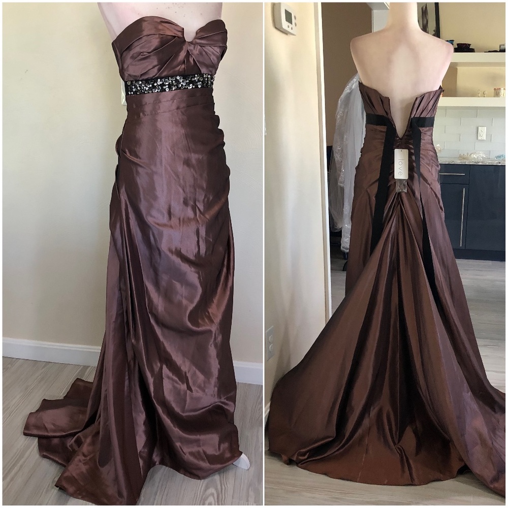 Satin with booty drape